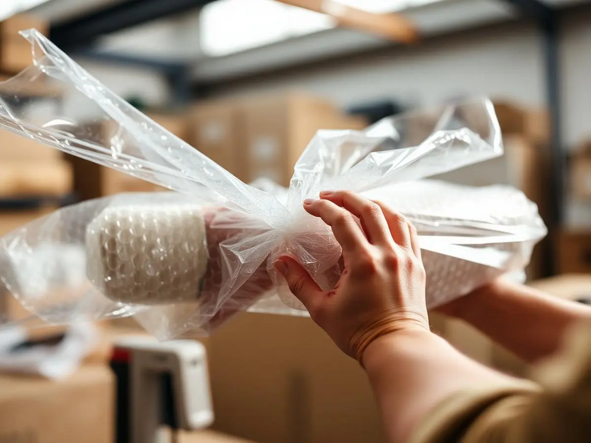 Protective preparation of a parcel